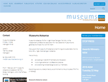 Tablet Screenshot of museumsaotearoa.org.nz